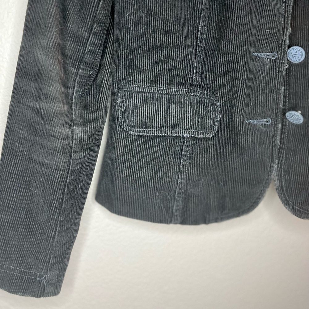 Miss Me Brown Distressed Corduroy Jacket Embroidered Long Sleeve Blazer Grunge S - Picture 14 of 15